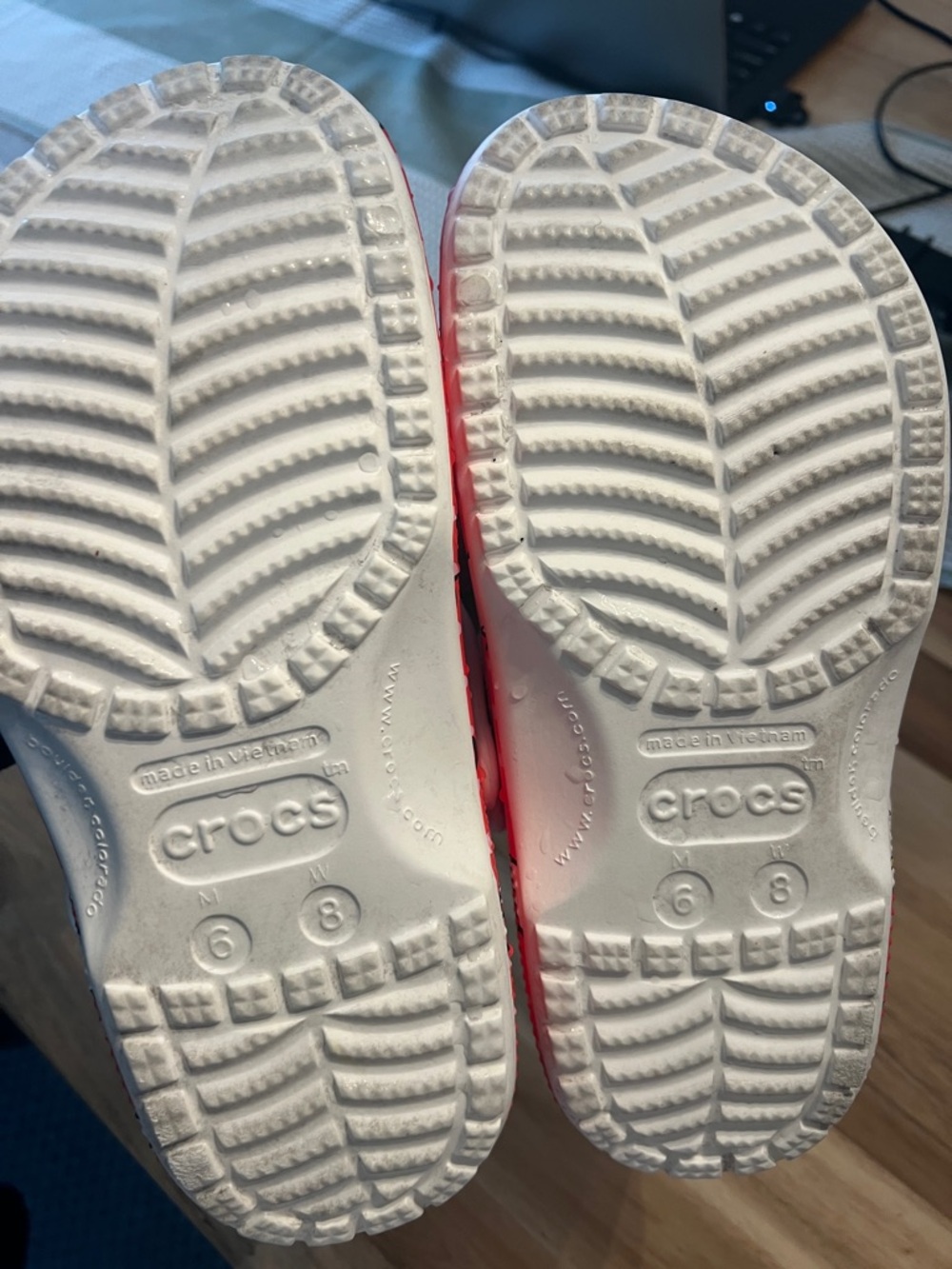 Hello Kitty Red and White Adult Crocs - Picture 2 of 2